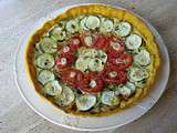 Tarte aux Courgettes sur Pâte au Curcuma