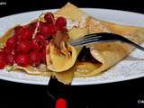 Crêpes au Chocolat et aux fruits