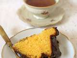 Gâteau moelleux à l'orange et ganache au chocolat