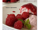 Glace aux Framboises maison, sans sorbetière