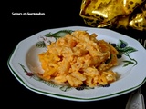 Macaroni aux fromages et aux patates douces. Sweet potato macaroni cheese