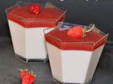 Panna cotta aux 2 fraises