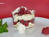 Pavlova express aux framboises