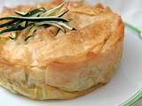 Tourte Filo Courgettes et Pois Chiche de Nigella. Courgette and Chick Pea Filo Pie