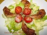 Salade aux cuisses de cailles