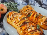 Courge butternut farcie à la pomme, à la sauge et au miel