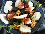 Salade d’automne aux cèpes, figues et lentilles vertes du puy