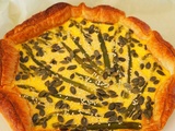 Tarte vegane aux asperges et à la crème de tofu soyeux