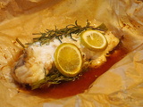 Lotte à la citronnelle, citron en papillote