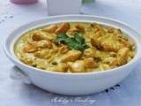 Emincé de poulet au curry & petits pois