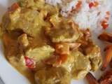 Sauté de dinde coco curry