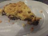 Tarte crumble banane chocolat