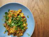 Curry de chou-fleur et lentilles au lait de coco