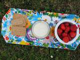 Goûters du dimanche # Fraises, panna cotta et petits Beurre pas trop beurrés