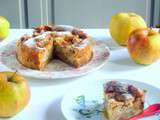 Gâteau aux pommes cannelle et vanille pour  On craque pour les pommes 