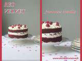 Red Velvet framboises chantilly pour fêter les 2 ans du blog