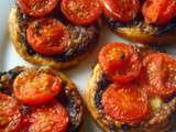 Tartelettes tomate mozzarella tapenade