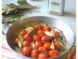 Tomates cerises rôties au four