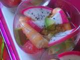 Verrine de crabe avocat pamplemousse pour  Autour de l'apéritif n°3 