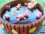 Gâteau Déco  La Mare Aux Cochons 