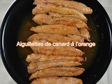 Aiguillettes de canard à l’orange