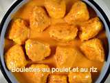 Boulettes au poulet et au riz