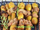 Brochettes de filet mignon et pomme de terre nouvelles