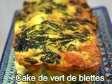 Cake de vert de blettes à la mozzarella