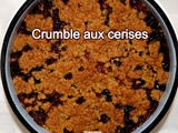 Crumble aux cerises