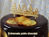 Entremets poire chocolat