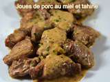 Joues de porc au miel et tahiné