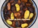 Joues de porc marinées