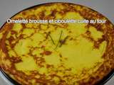 Omelette à la brousse et ciboulette cuite au four