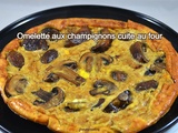 Omelette aux champignons cuite au four