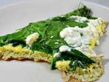 Omelette aux épinards et brocciu