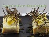 Pavés de colin au romarin et citron, recette très légère