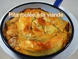 Pita roulée à la viande