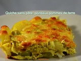 Quiche sans pâte, poireaux pommes de terre ww