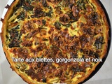 Tarte aux blettes, gorgonzola et noix