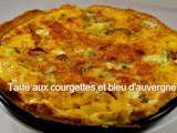 Tarte aux courgettes et bleu Auvergne