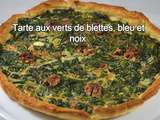 Tarte aux verts de blettes, au bleu et aux noix