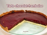 Tarte chocolat-framboise