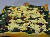 Tarte épinards feta magret fumé