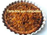 Tarte fine aux mirabelles