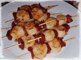 Brochettes de Coquilles St Jacques au Chorizo