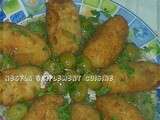 Croquettes de poulet et riz en sauce blanche