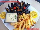 Moules/Frites et crème au citron