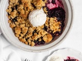 Crumble aux mûres sans gluten et vegan