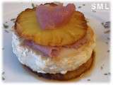 So chic : Millefeuilles de thon, ananas et jambon cru