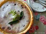 Tourte aux Fraises à la Crème d’Amande Parfumée au Thé Matcha